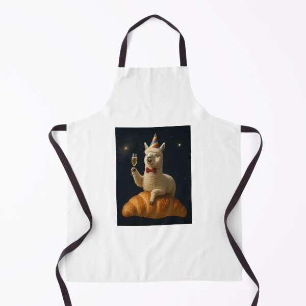 Item preview, Llama in Galaxy croissant champagne alpaca happy birthday kawaii gift christmas designed and sold by CheeseBlueprint.