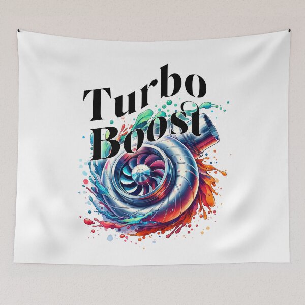 Artikelvorschau, buntes Turbo Design, farbenfrohe Autoteile entworfen und verkauft von CARS and BIKES.