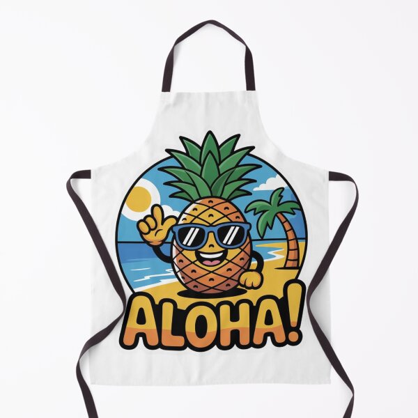 Item preview, Cartoon Pineapple Hawaii Style designed and sold by ArtQueen777.