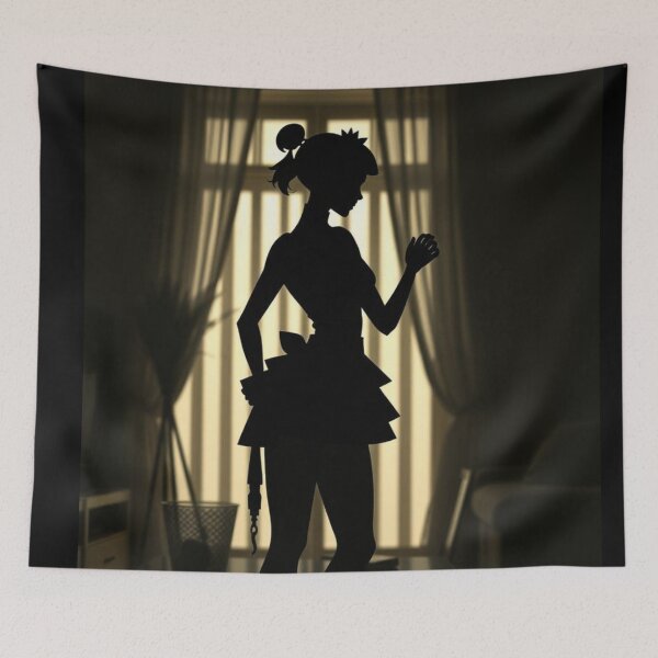Item preview, A silhoutte of a French girl in Paris designed and sold by e-not-shop.