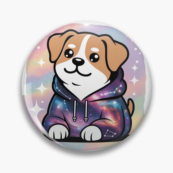 Item preview, Chill Dog Meme Illustration (Intergalactic Vibe) designed and sold by Silly Shapes Co..