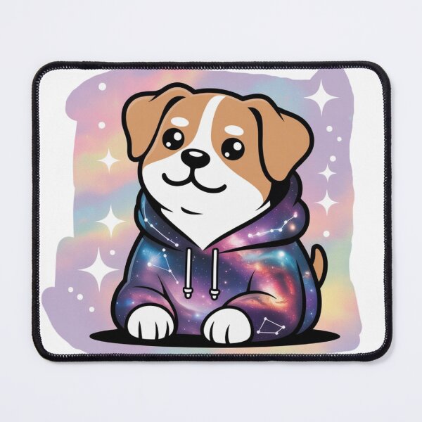 Item preview, Chill Dog Meme Illustration (Intergalactic Vibe) designed and sold by Silly Shapes Co..