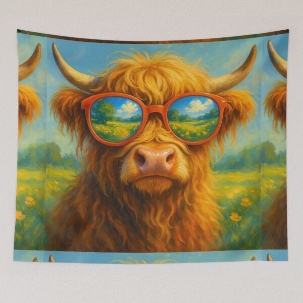 Item preview, Cool Cow in the Meadow designed and sold by Zenvo.