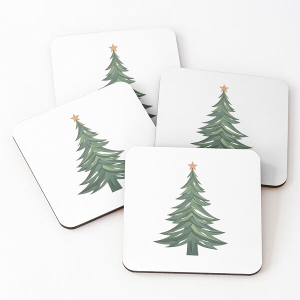 Item preview, Modern Papercut Geometric Christmas Tree designed and sold by ShadowAndSlate.