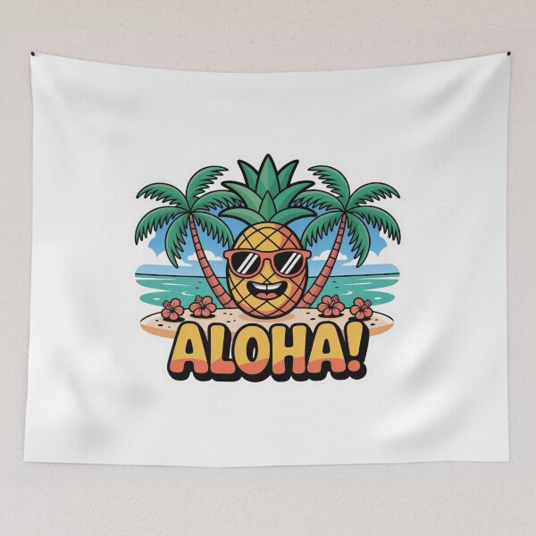 Item preview, Cartoon Pineapple Tropical Style designed and sold by ArtQueen777.