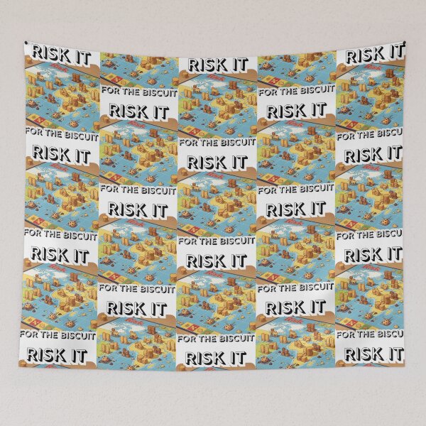 Item preview, Funny phrase: Risk it for the biscuit designed and sold by Pop, Culture and Stuff.