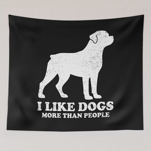 Item preview, I LIKE DOGS MORE THAN PEOPLE - ROTTWEILER | Pets and Dogs lovers for Men and Women t-shirt designed and sold by panchiTWO.