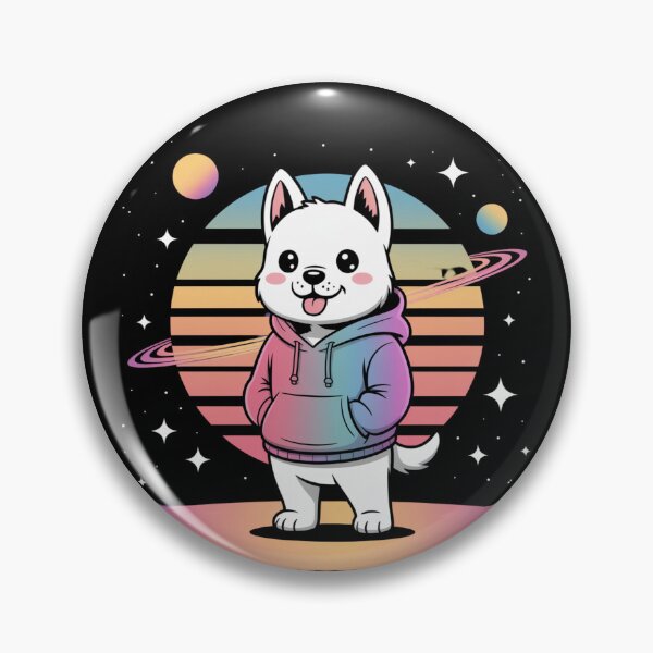 Item preview, Chill Dog Meme Illustration (Intergalactic Vibe) designed and sold by Silly Shapes Co..