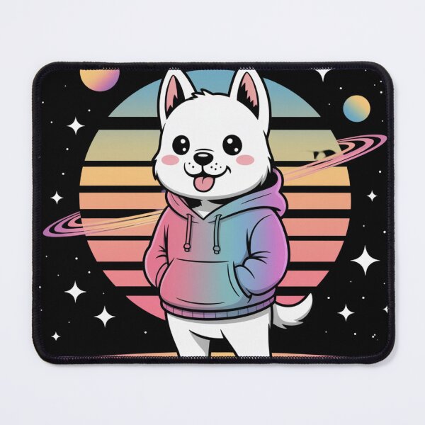 Item preview, Chill Dog Meme Illustration (Intergalactic Vibe) designed and sold by Silly Shapes Co..
