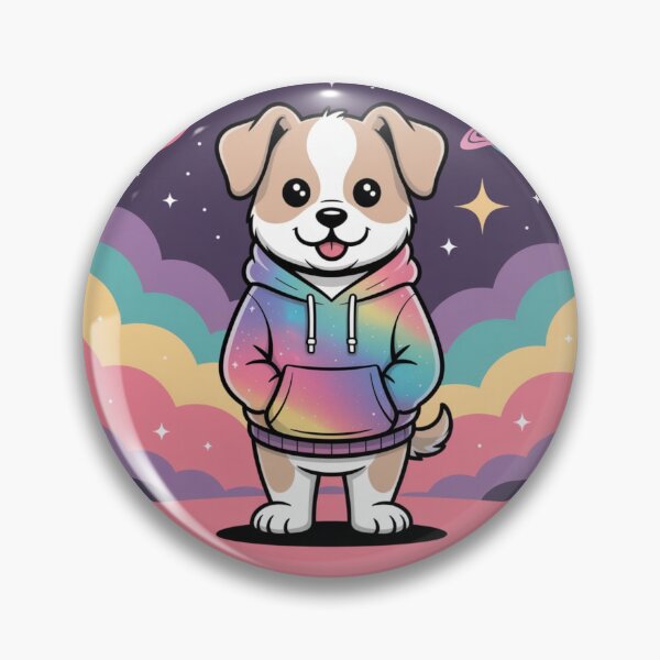 Item preview, Chill Dog Meme Illustration (Intergalactic Vibe) designed and sold by Silly Shapes Co..