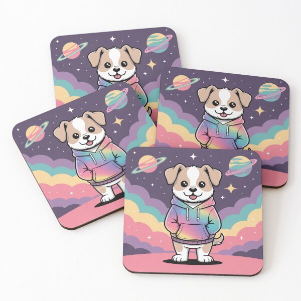 Item preview, Chill Dog Meme Illustration (Intergalactic Vibe) designed and sold by Silly Shapes Co..