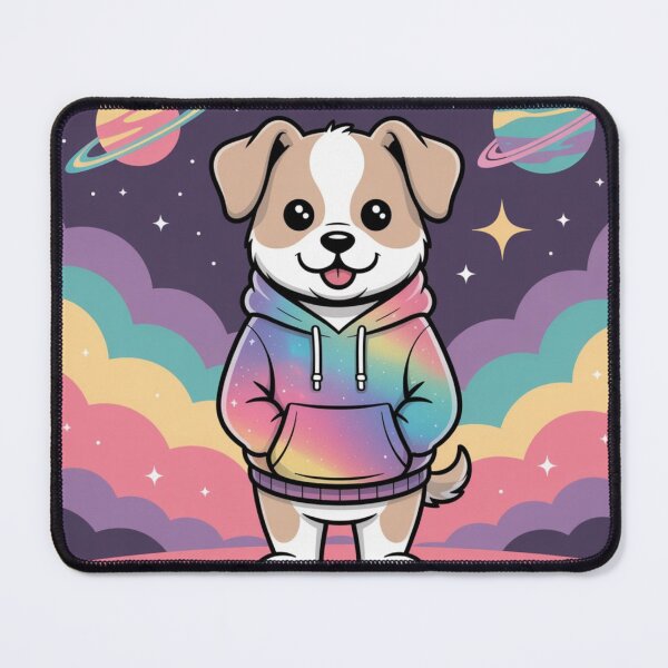 Item preview, Chill Dog Meme Illustration (Intergalactic Vibe) designed and sold by Silly Shapes Co..