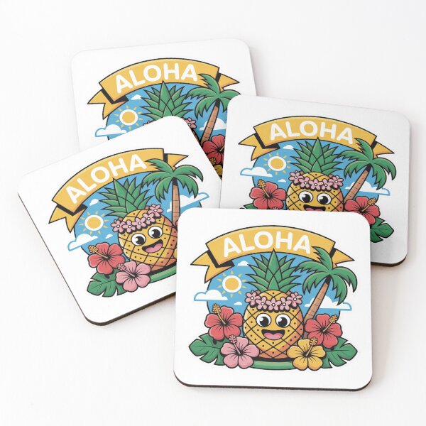 Item preview, Cartoon Tropical Pineapple  designed and sold by ArtQueen777.