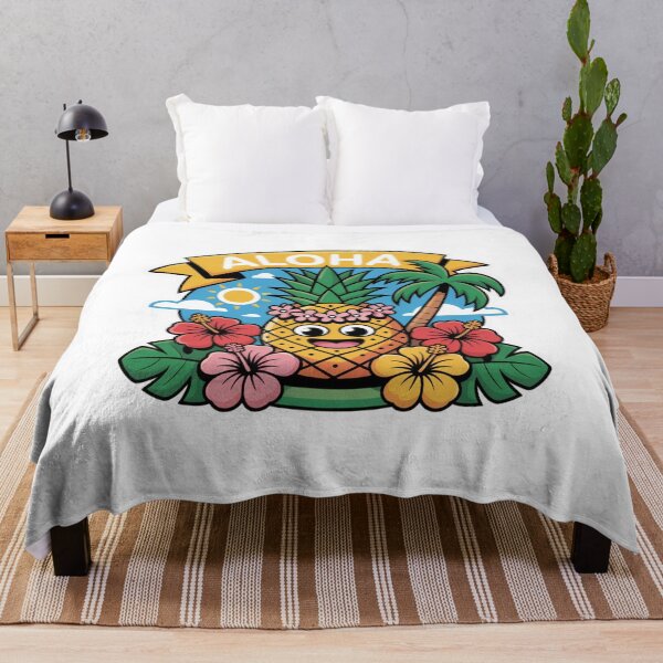 Item preview, Cartoon Tropical Pineapple designed and sold by ArtQueen777.