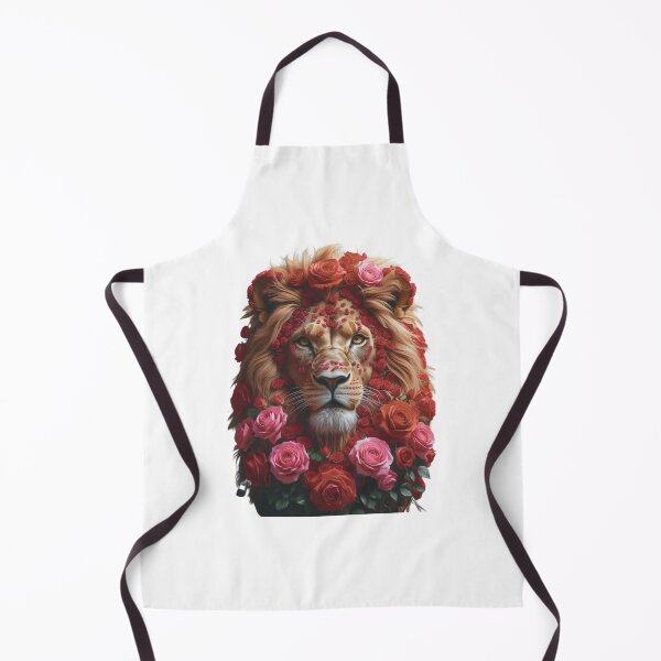 Item preview, Lion Face with Roses designed and sold by NilsonT.