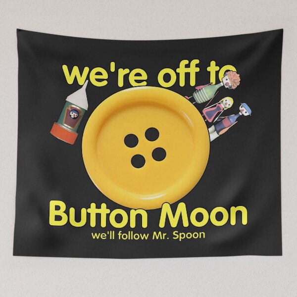 Item preview, "We're Off to Button Moon" – Retro TV Nostalgia Design designed and sold by myhotshoes.