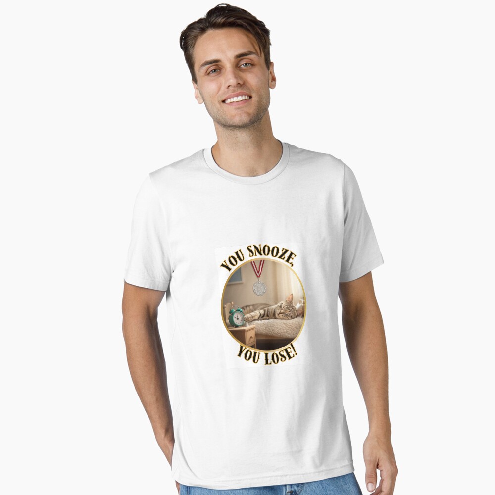 Funny phrase: snooze, you lose IRL Boxy T-Shirt