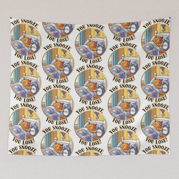 Item preview, Funny phrase: snooze, you lose designed and sold by Pop, Culture and Stuff.