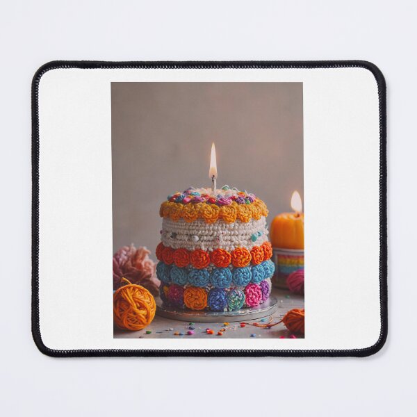 Item preview, Crochet Funfetti Birthday Cake happy cute kawaii gift christmas designed and sold by CheeseBlueprint.