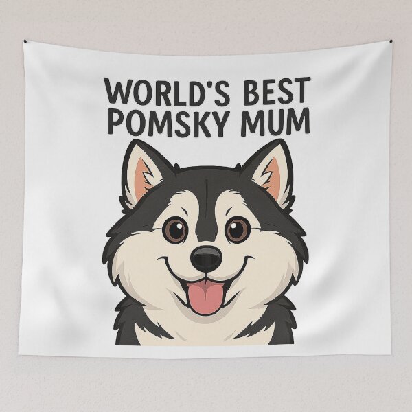 Item preview, World's Best Pomsky Mum designed and sold by Dylans Designs.