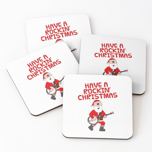 Item preview, Have A Rockin' Christmas, Santa Playing Banjo, Music Teacher designed and sold by doodlerob.