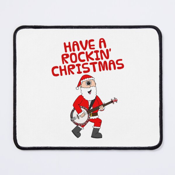Item preview, Have A Rockin' Christmas, Santa Playing Banjo, Music Teacher designed and sold by doodlerob.