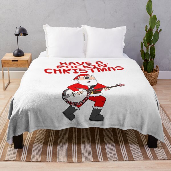 Item preview, Have A Rockin' Christmas, Santa Playing Banjo, Music Teacher designed and sold by doodlerob.