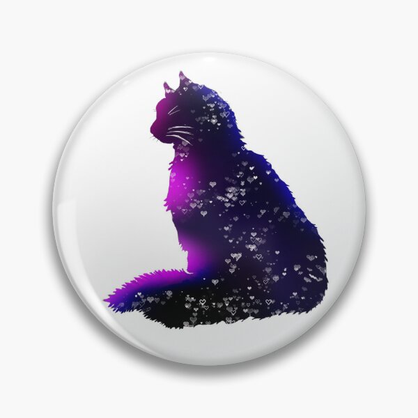 Aperçu de l'œuvre Galaxie abstraite de cœurs de chat créée et vendue par GreenNBlue.
