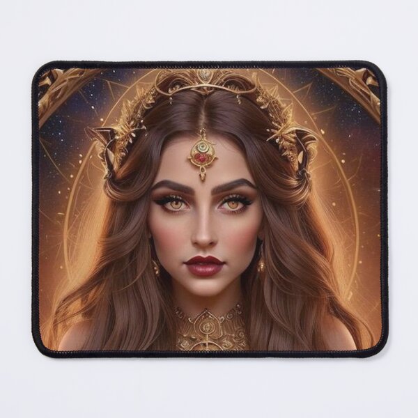 Item preview, Celestial Aries Goddess – Fiery Astrology Fantasy Art designed and sold by MissSaylor.