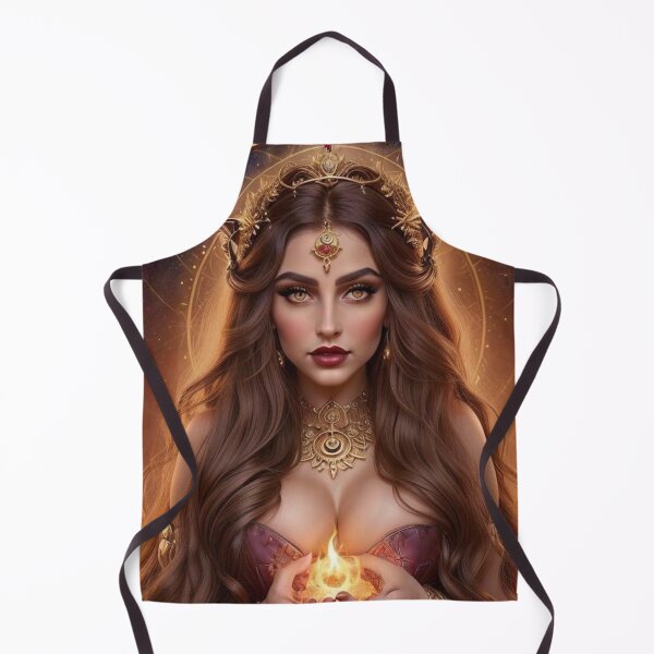 Item preview, Celestial Aries Goddess – Fiery Astrology Fantasy Art designed and sold by MissSaylor.
