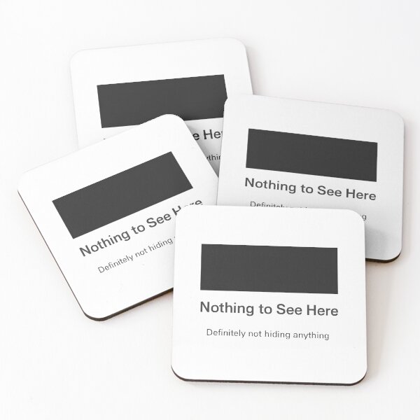 Item preview, Nothing to See Here (Redacted Wall Art) designed and sold by WhisperFrame.