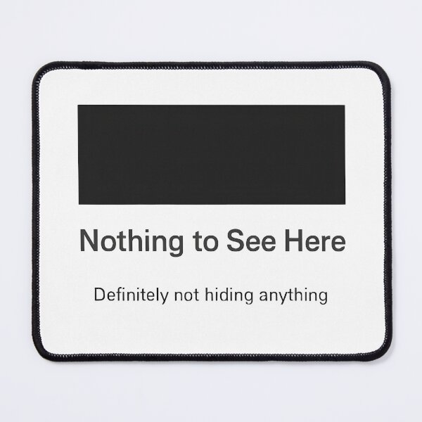 Item preview, Nothing to See Here (Redacted Wall Art) designed and sold by WhisperFrame.