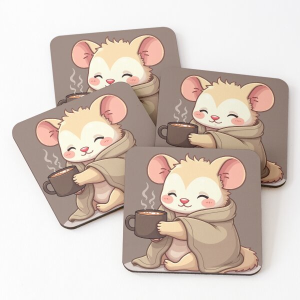 Item preview, Cute Opossum Tired of Coffee, Funny, Opossum, Animal, Gift designed and sold by ChearshiPrints.