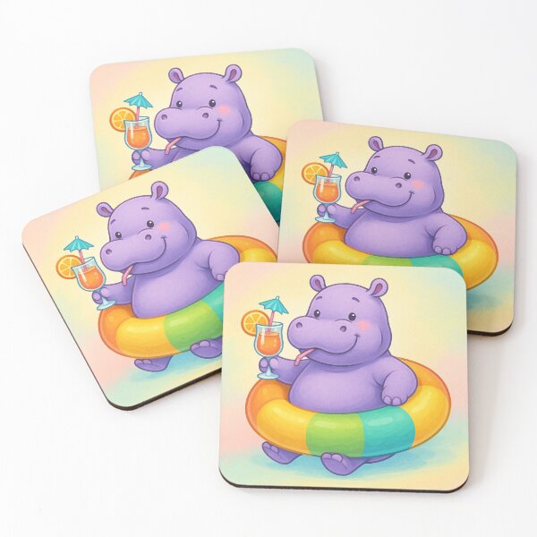 Item preview, Summer Hippo Vibes designed and sold by Zenvo.