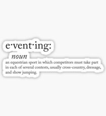 eventing definition Sticker