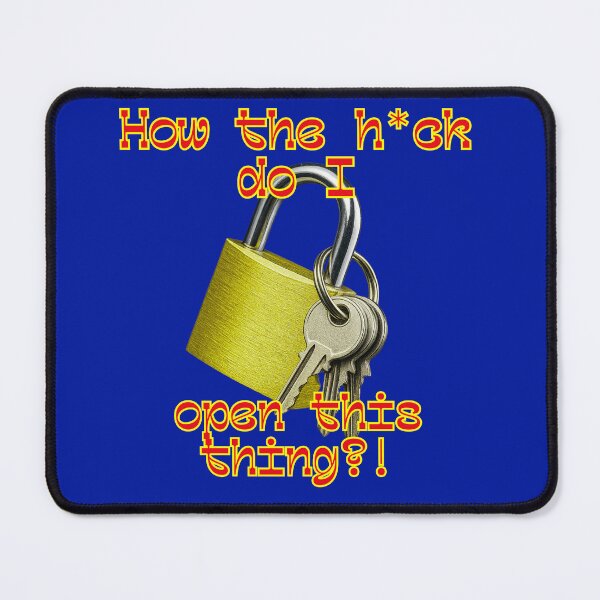 Item preview, Funny Padlock & Key – How the H*ck Do I Open This Thing? designed and sold by Lunaria Arts.