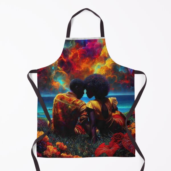 Item preview, Sunset Souls: Afrofuturist Lovers at the Edge of the World designed and sold by Blackcanvas444.