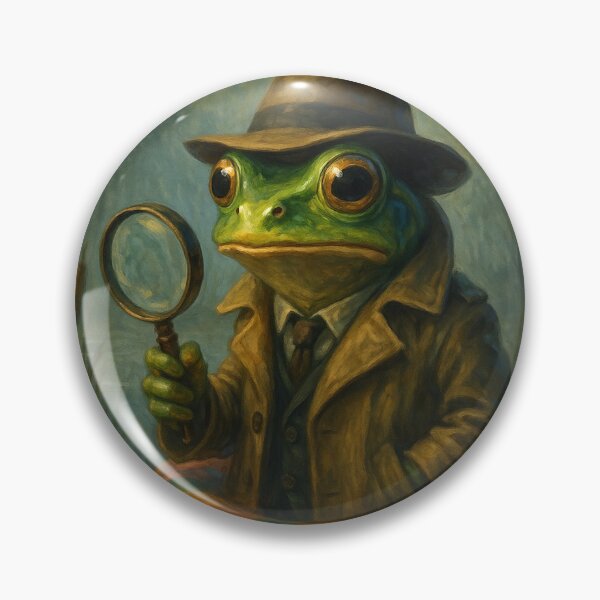 Item preview, Detective Frog in the Marsh designed and sold by Zenvo.