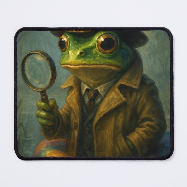 Item preview, Detective Frog in the Marsh designed and sold by Zenvo.