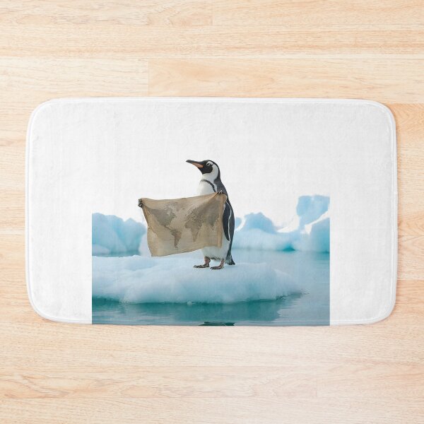 Item preview, "Sea Wanderer" - Penguin With A World Map  designed and sold by Domcreations4.