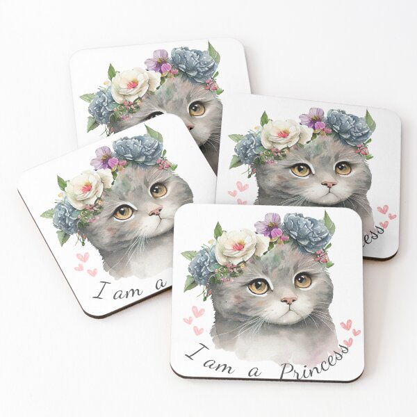 Item preview, I Am a Princess Cat Design – Cute & Royal Feline Art designed and sold by Merymer.