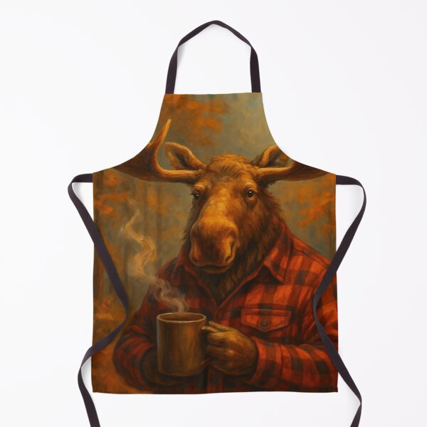 Item preview, Autumn Moose Coffee Break designed and sold by Zenvo.