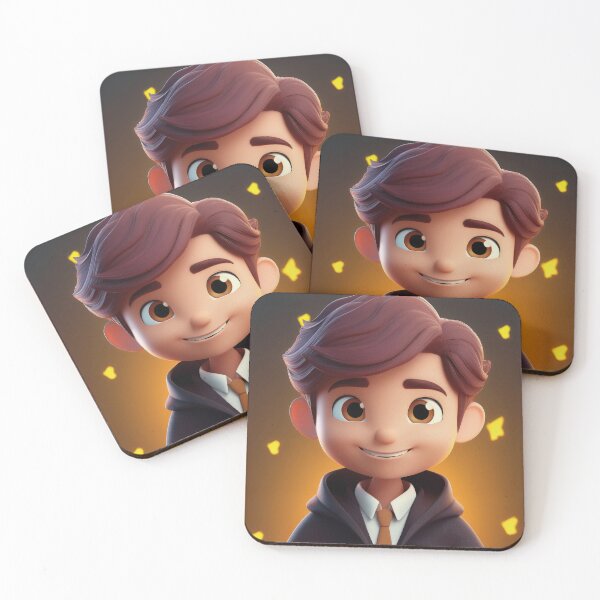 Item preview, Sweet Smile – Cute 3D Boy designed and sold by Becky-Poppins.