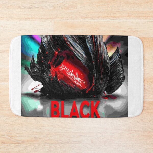 Item preview,  Black Surge: Abstract Power in Red & Ebony designed and sold by Blackcanvas444.