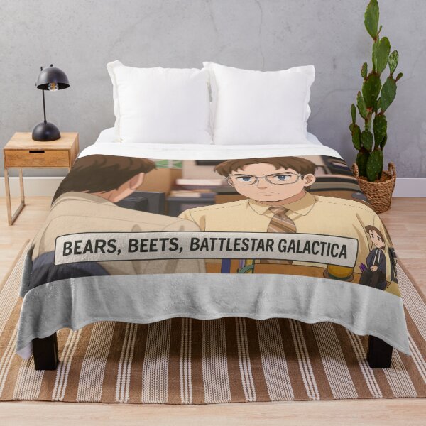 Item preview, “Bears, Beets, Battlestar Galactica” – The Office Anime Style designed and sold by Enea Kelo.