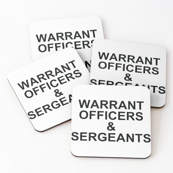 Item preview, Warrant Officers and Sergeants WO's and Sgt's designed and sold by Contact Wait Out.