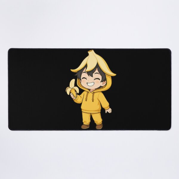 Item preview, Banana Hoodie Boy – Cute Chibi Fruit Costume Illustration designed and sold by ColorSplash123.