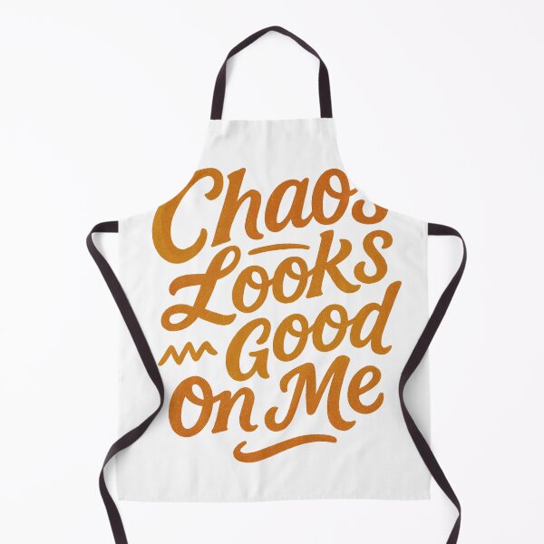 Item preview, Chaos Looks Good on Me – Minimalist Hand-Lettered Typography Art designed and sold by Bloom & Charm Studio.