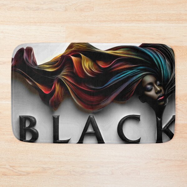 Item preview, Black Elegance: Flowing Afrocentric Hair Portrait designed and sold by Blackcanvas444.