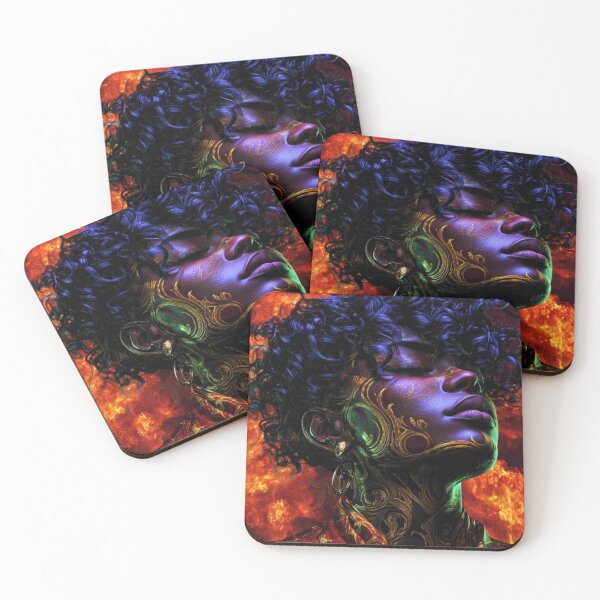 Item preview,  Fire Spirit: Afro Goddess in Flames designed and sold by Blackcanvas444.